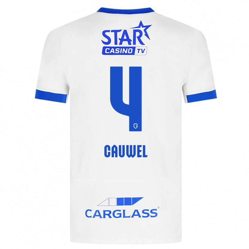 Danxen Herren Michiel Cauwel #4 Weiß Blau Auswärtstrikot Trikot 2026/27 T-Shirt Schweiz