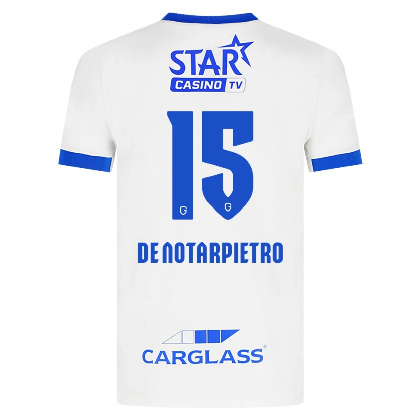 Danxen Herren Matteo De Notarpietro #15 Weiß Blau Auswärtstrikot Trikot 2026/27 T-Shirt Schweiz