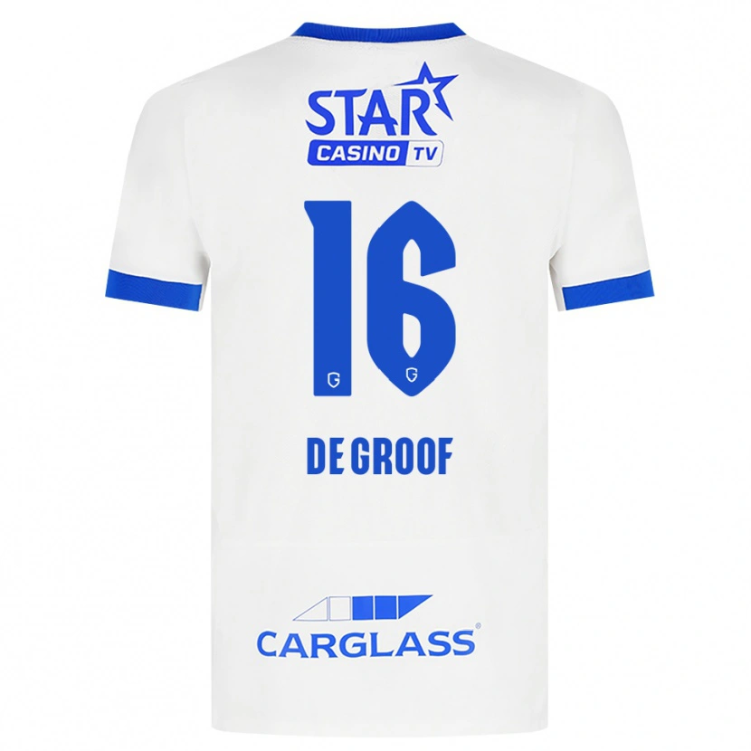 Danxen Herren Jens De Groof #16 Weiß Blau Auswärtstrikot Trikot 2026/27 T-Shirt Schweiz