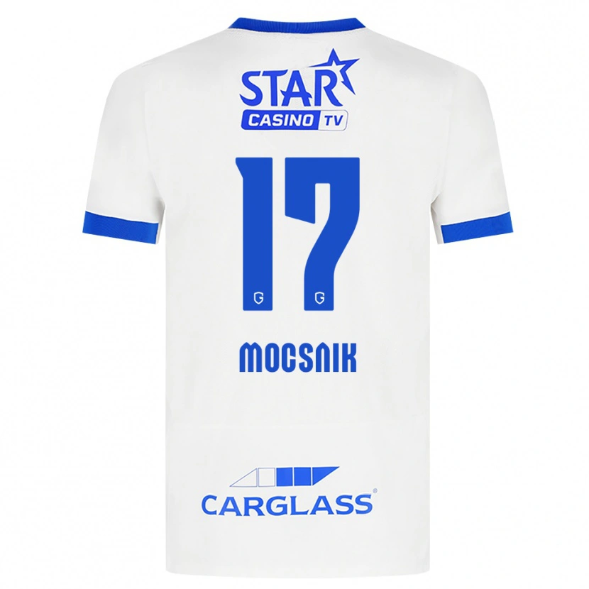 Danxen Herren Manu Mocsnik #17 Weiß Blau Auswärtstrikot Trikot 2026/27 T-Shirt Schweiz