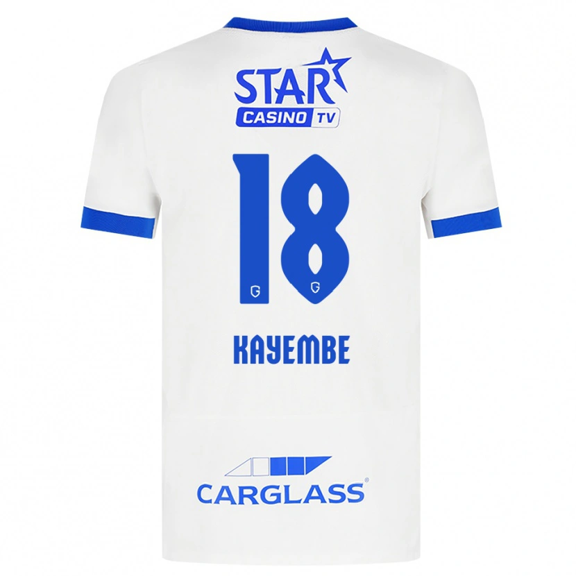 Danxen Herren Joris Kayembe #18 Weiß Blau Auswärtstrikot Trikot 2026/27 T-Shirt Schweiz