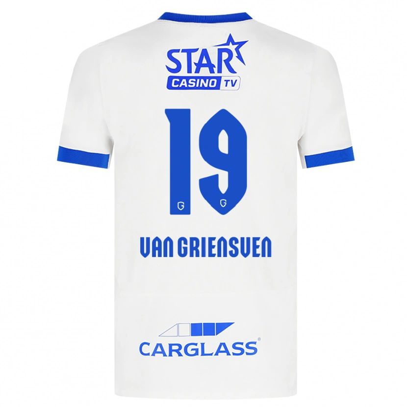 Danxen Herren Evy Van Griensven #19 Weiß Blau Auswärtstrikot Trikot 2026/27 T-Shirt Schweiz