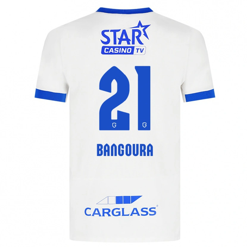 Danxen Herren Ibrahima Sory Bangoura #21 Weiß Blau Auswärtstrikot Trikot 2026/27 T-Shirt Schweiz