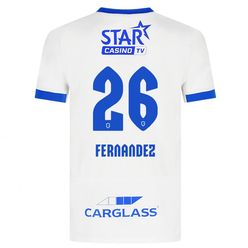 Danxen Herren Elias Gonzalez Fernandez #26 Weiß Blau Auswärtstrikot Trikot 2026/27 T-Shirt Schweiz