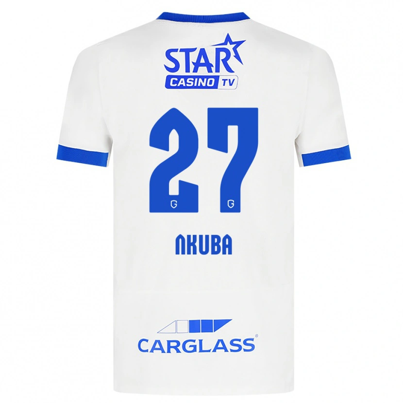 Danxen Herren Ken Nkuba #27 Weiß Blau Auswärtstrikot Trikot 2026/27 T-Shirt Schweiz