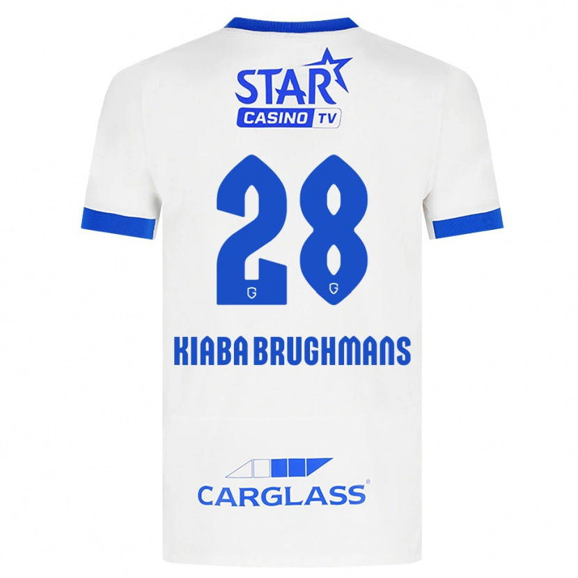 Danxen Herren Lucca Brughmans #28 Weiß Blau Auswärtstrikot Trikot 2026/27 T-Shirt Schweiz