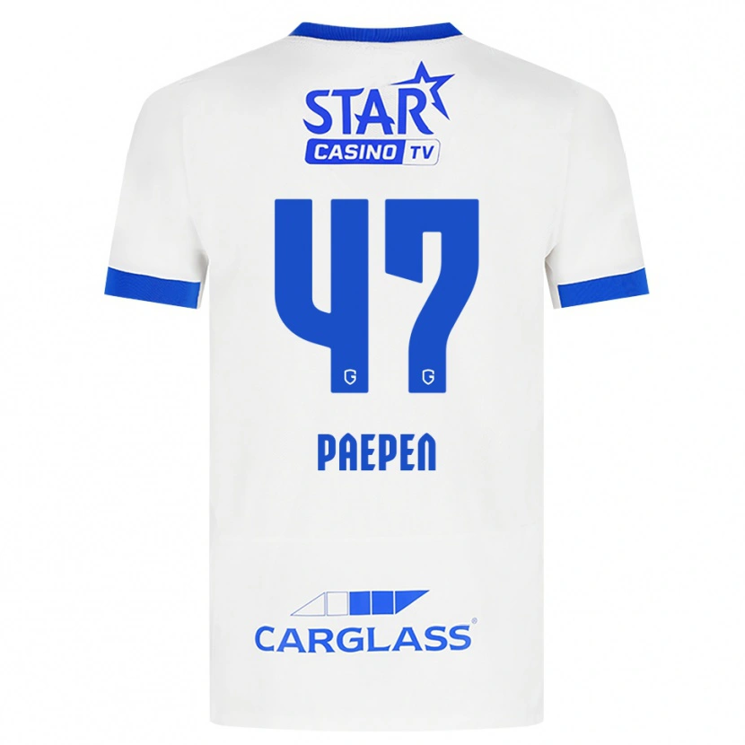 Danxen Herren Sam Paepen #47 Weiß Blau Auswärtstrikot Trikot 2026/27 T-Shirt Schweiz