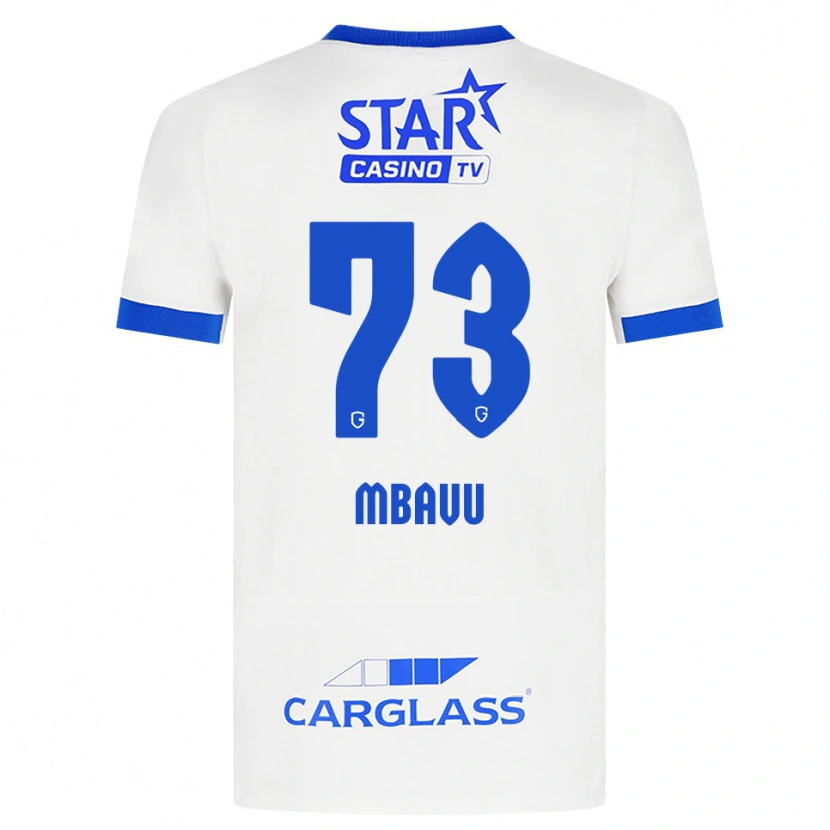 Danxen Herren Elie Mbavu #73 Weiß Blau Auswärtstrikot Trikot 2026/27 T-Shirt Schweiz