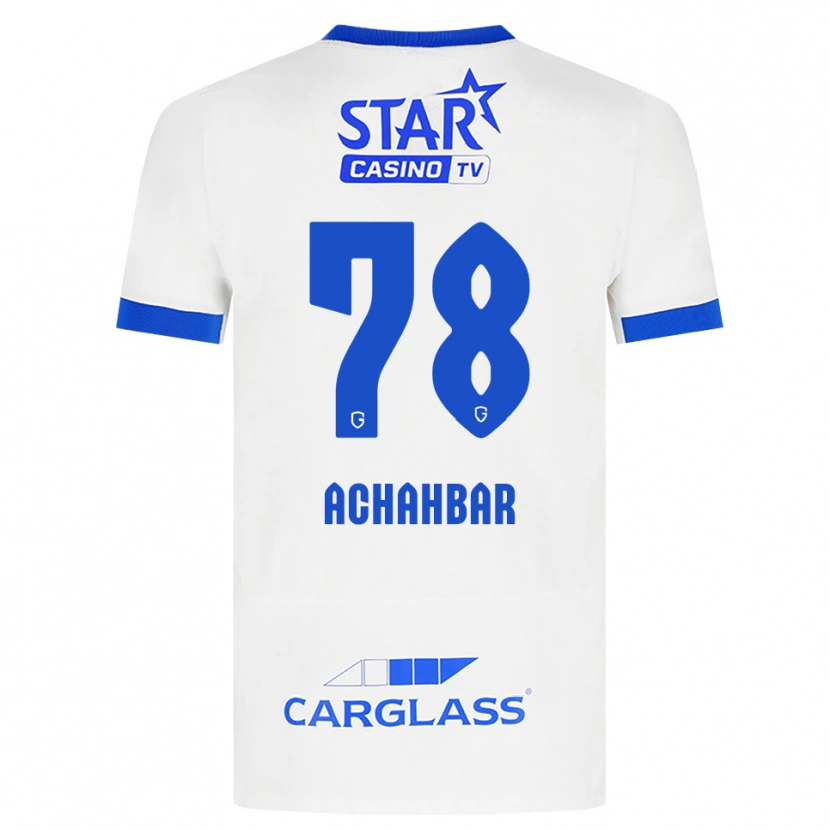 Danxen Herren Kiyan Achahbar #78 Weiß Blau Auswärtstrikot Trikot 2026/27 T-Shirt Schweiz
