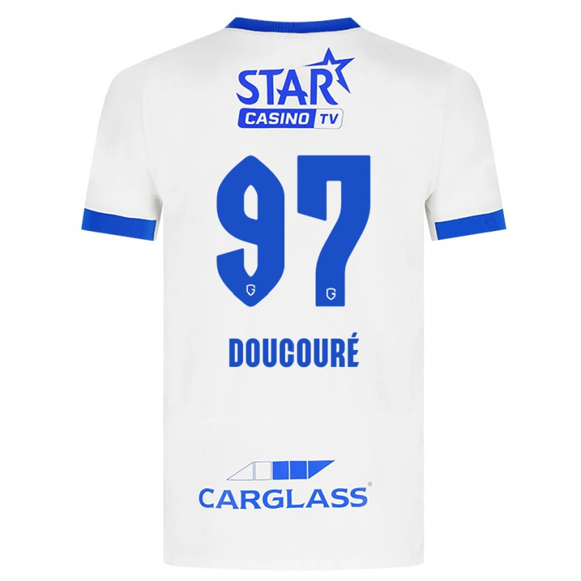 Danxen Herren Emile Doucouré #97 Weiß Blau Auswärtstrikot Trikot 2026/27 T-Shirt Schweiz