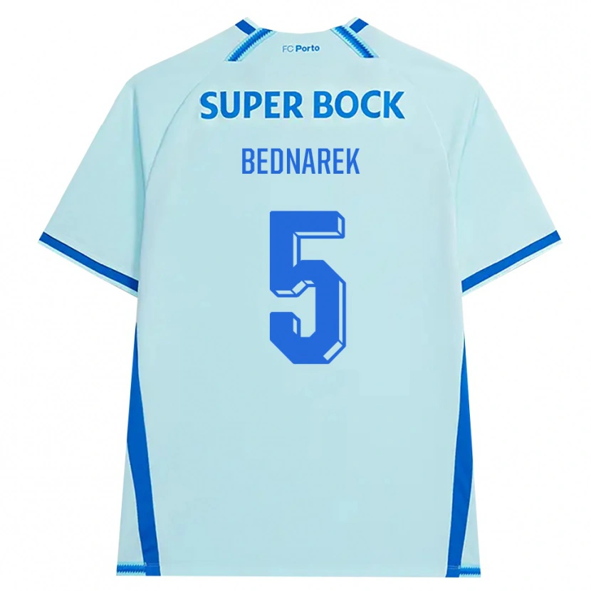 Danxen Herren Jan Bednarek #5 Hellcyan Blau Ausweichtrikot Trikot 2026/27 T-Shirt Schweiz