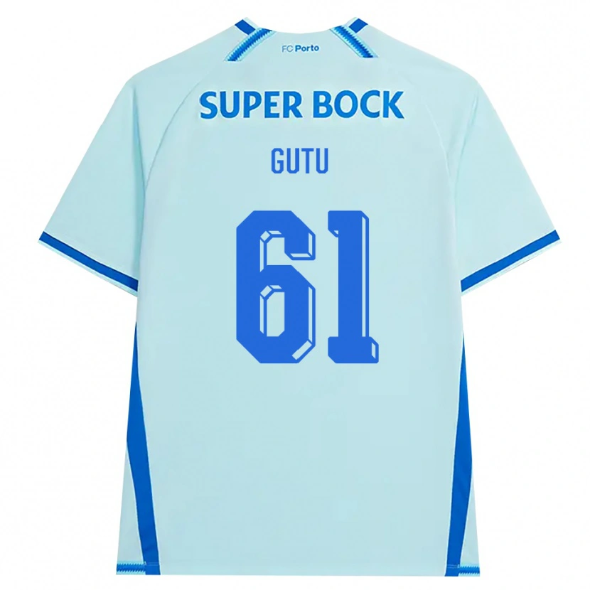 Danxen Herren Denis Gutu #61 Hellcyan Blau Ausweichtrikot Trikot 2026/27 T-Shirt Schweiz