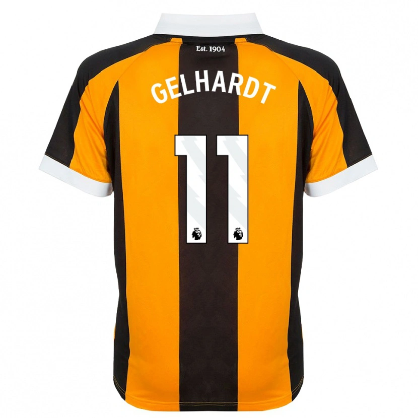 Danxen Herren Joe Gelhardt #11 Orange Schwarz Weiß Heimtrikot Trikot 2026/27 T-Shirt Schweiz