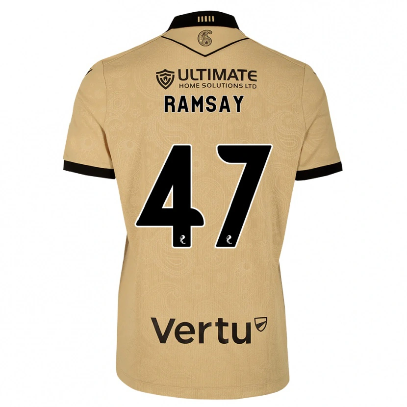 Danxen Herren Calvin Ramsay #47 Burlywood Schwarz Auswärtstrikot Trikot 2026/27 T-Shirt Schweiz