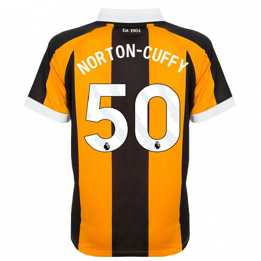 Danxen Herren Brooke Norton-Cuffy #50 Orange Schwarz Weiß Heimtrikot Trikot 2026/27 T-Shirt Schweiz