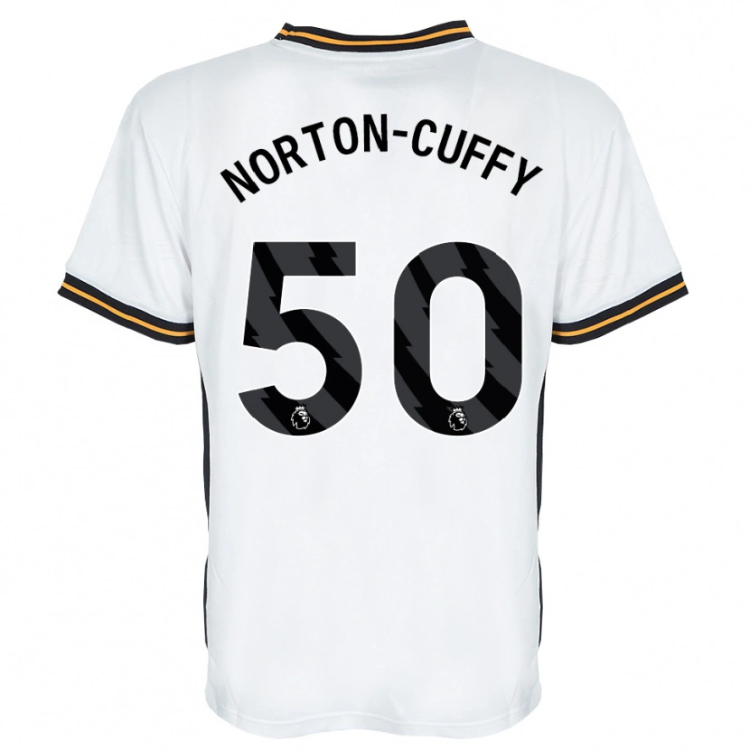 Danxen Herren Brooke Norton-Cuffy #50 Weiß Orange Schwarz Auswärtstrikot Trikot 2026/27 T-Shirt Schweiz