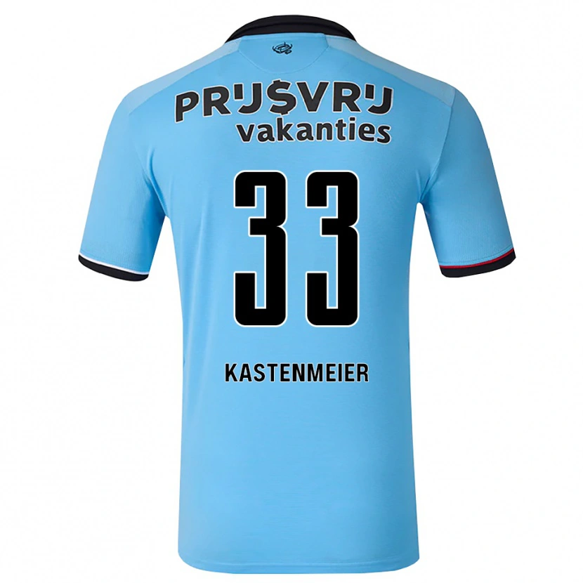 Danxen Herren Florian Kastenmeier #33 Tiefhimmelblau Schwarz Rot Auswärtstrikot Trikot 2026/27 T-Shirt Schweiz