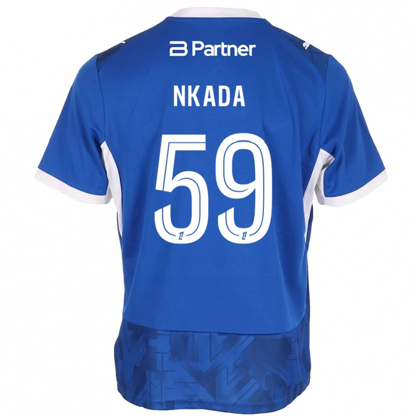 Danxen Herren Timothé Nkada #59 Mittelblau Weiß Heimtrikot Trikot 2026/27 T-Shirt Schweiz