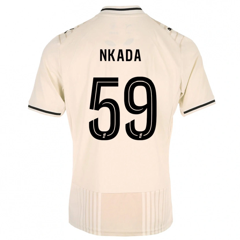 Danxen Herren Timothé Nkada #59 Altgold Schwarz Antikweiß Auswärtstrikot Trikot 2026/27 T-Shirt Schweiz