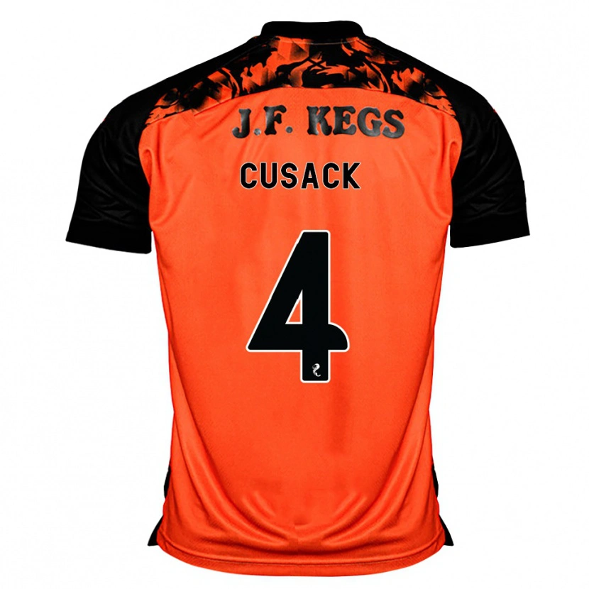 Danxen Damen Abbie Cusack #4 Orange Schwarz Weiß Heimtrikot Trikot 2026/27 T-Shirt Schweiz