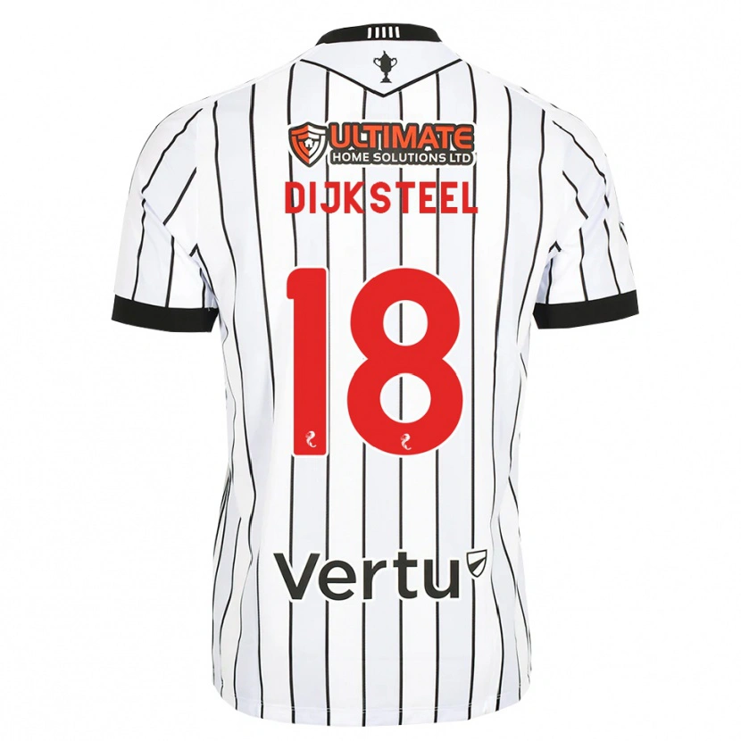Danxen Damen Malik Dijksteel #18 Weiß Schwarz Rot Heimtrikot Trikot 2026/27 T-Shirt Schweiz
