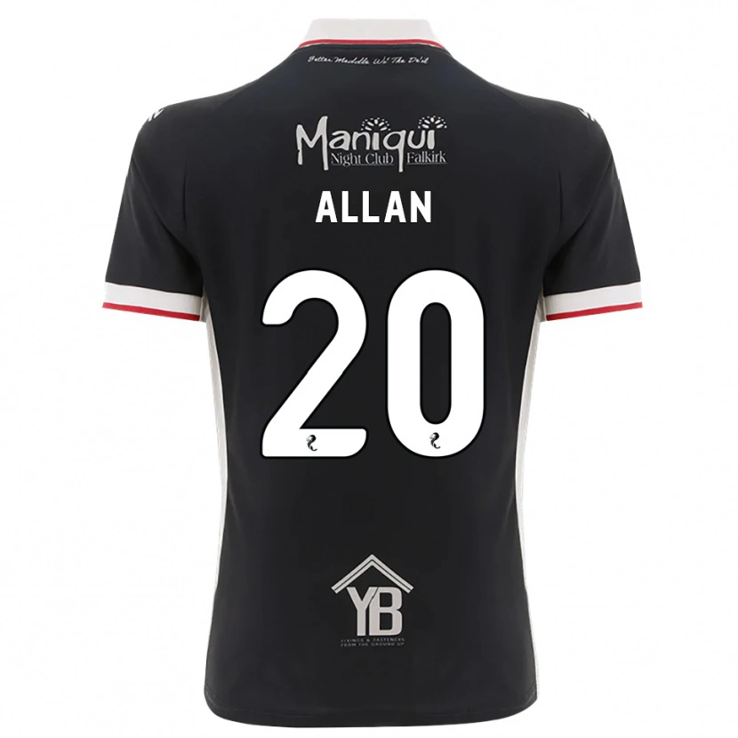Danxen Damen Connor Allan #20 Schwarz Weiß Rot Heimtrikot Trikot 2026/27 T-Shirt Schweiz