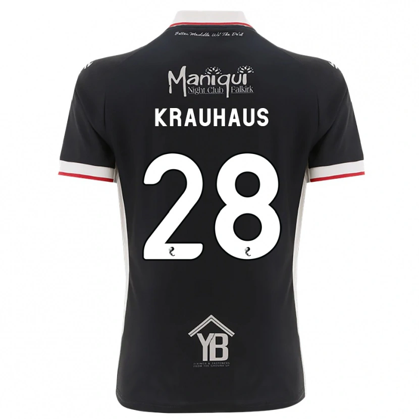 Danxen Damen Ben Krauhaus #28 Schwarz Weiß Rot Heimtrikot Trikot 2026/27 T-Shirt Schweiz