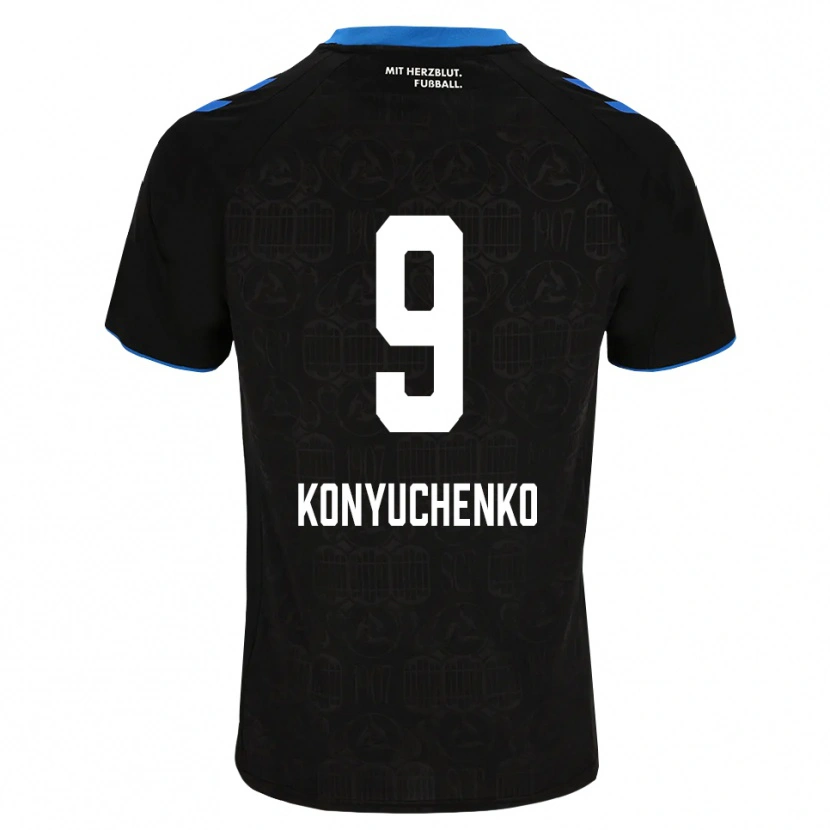 Danxen Damen Yehor Konyuchenko #9 Schwarz Weiß Rot Heimtrikot Trikot 2026/27 T-Shirt Schweiz