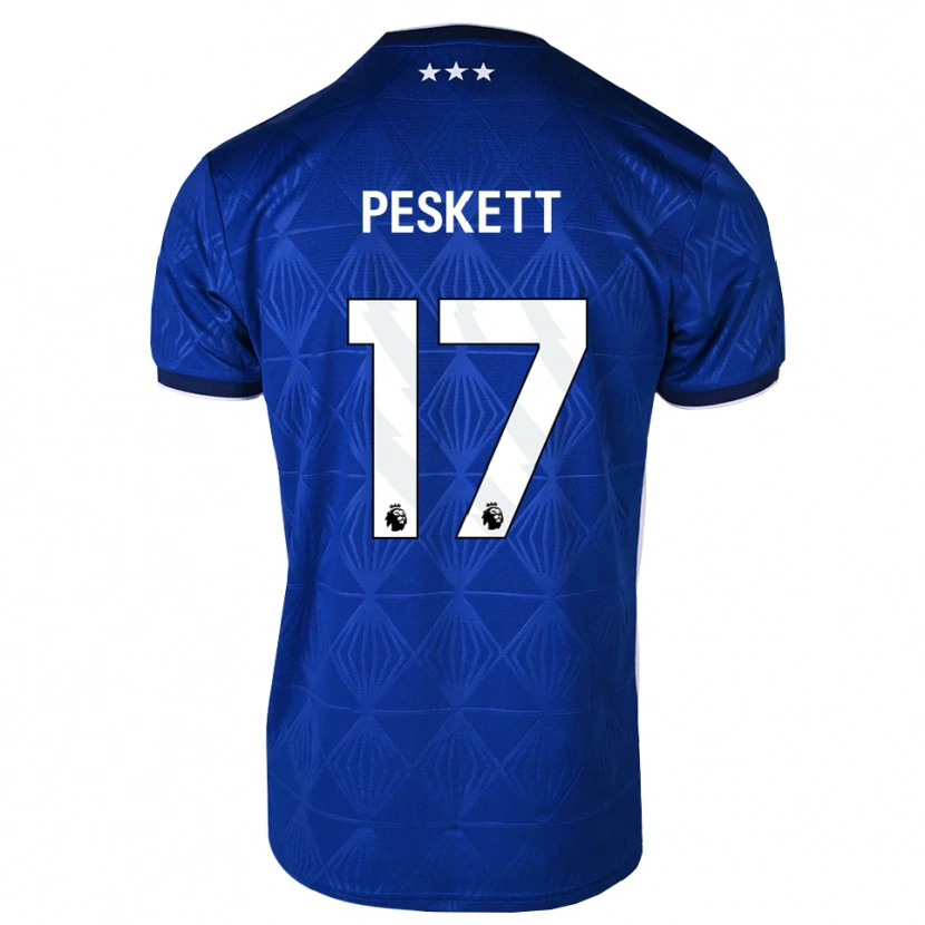 Danxen Damen Sophie Peskett #17 Mittelblau Weiß Rot Heimtrikot Trikot 2026/27 T-Shirt Schweiz