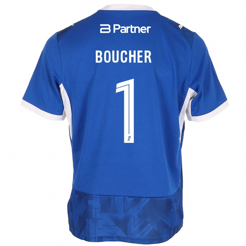 Danxen Damen Zacharie Boucher #1 Mittelblau Weiß Heimtrikot Trikot 2026/27 T-Shirt Schweiz