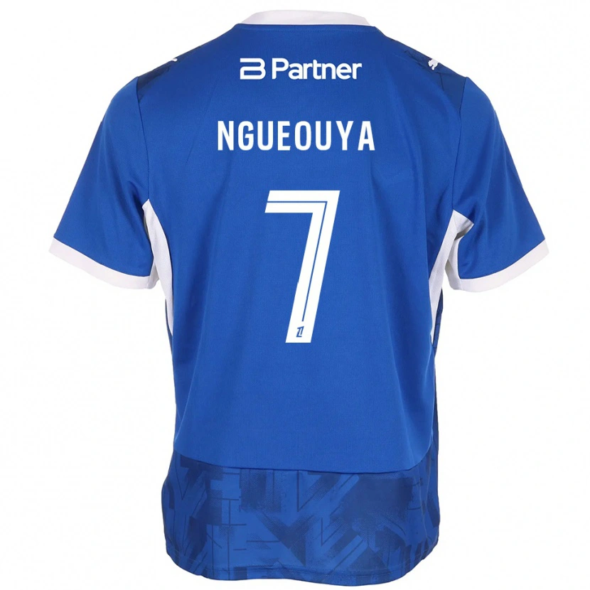 Danxen Damen Anthony N'gueouya #7 Mittelblau Weiß Heimtrikot Trikot 2026/27 T-Shirt Schweiz