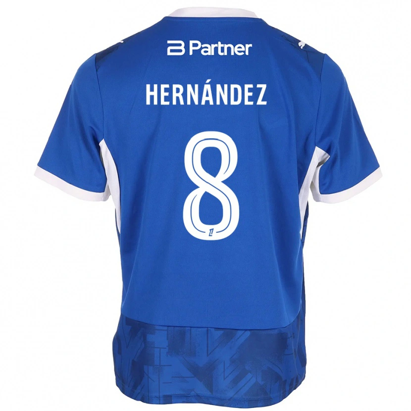 Danxen Damen Pablo Hernandez #8 Mittelblau Weiß Heimtrikot Trikot 2026/27 T-Shirt Schweiz