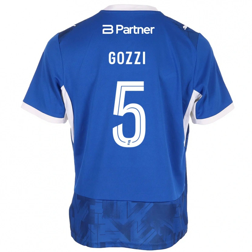 Danxen Damen Paolo Gozzi #5 Mittelblau Weiß Heimtrikot Trikot 2026/27 T-Shirt Schweiz