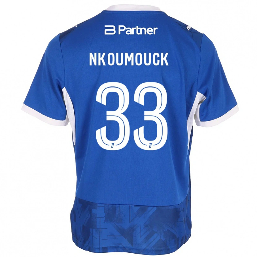 Danxen Damen Marc-Anthony Nkoumouck #33 Mittelblau Weiß Heimtrikot Trikot 2026/27 T-Shirt Schweiz