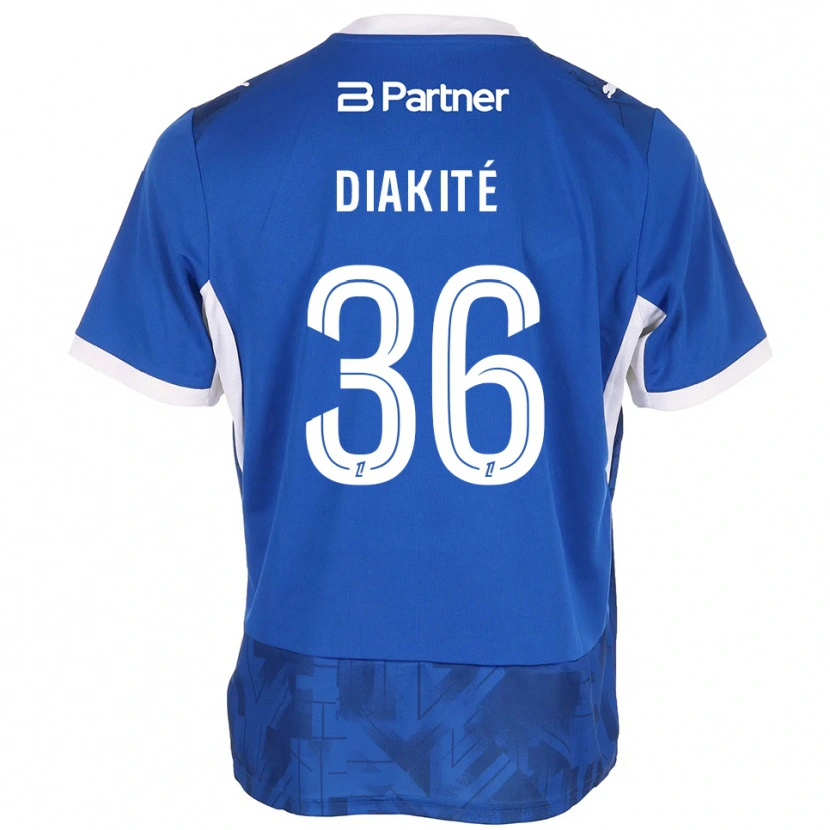 Danxen Damen Amadou Diakité #36 Mittelblau Weiß Heimtrikot Trikot 2026/27 T-Shirt Schweiz