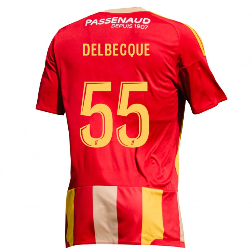 Danxen Damen Augustin Delbecque #55 Rot Gelb Grün Heimtrikot Trikot 2026/27 T-Shirt Schweiz