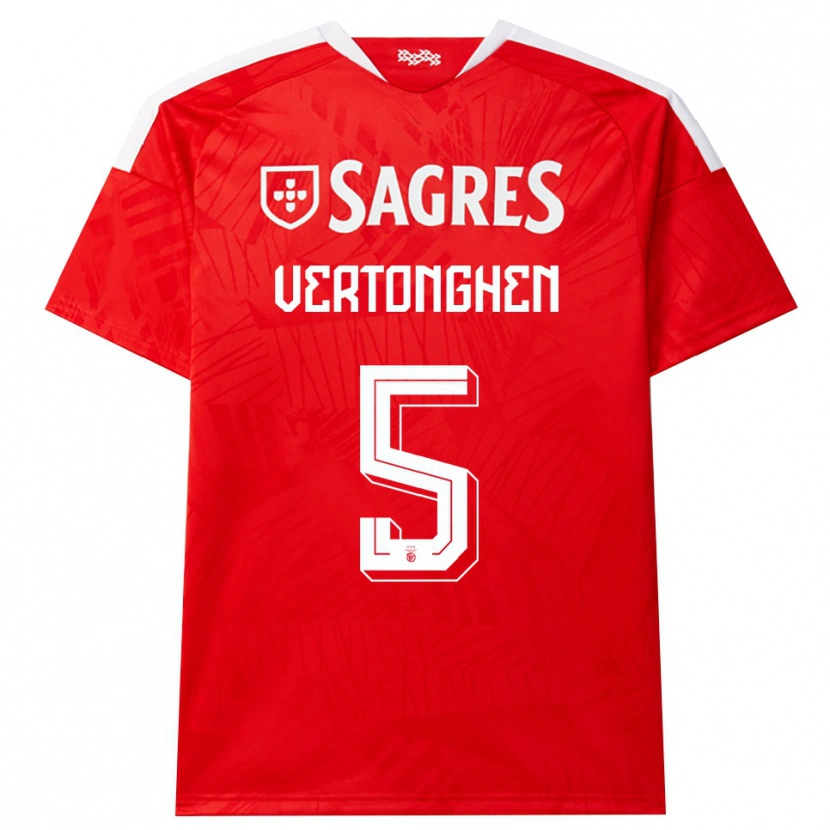 Danxen Damen Jan Vertonghen #5 Rot Weiß Gelb Heimtrikot Trikot 2026/27 T-Shirt Schweiz