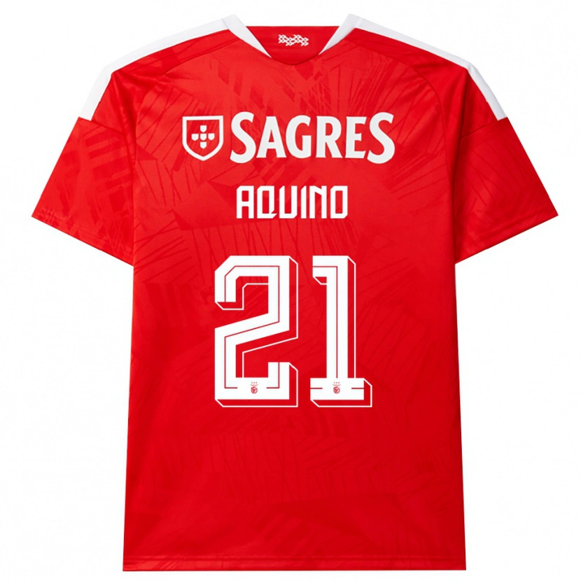 Danxen Damen Jesus Aquino #21 Rot Weiß Gelb Heimtrikot Trikot 2026/27 T-Shirt Schweiz