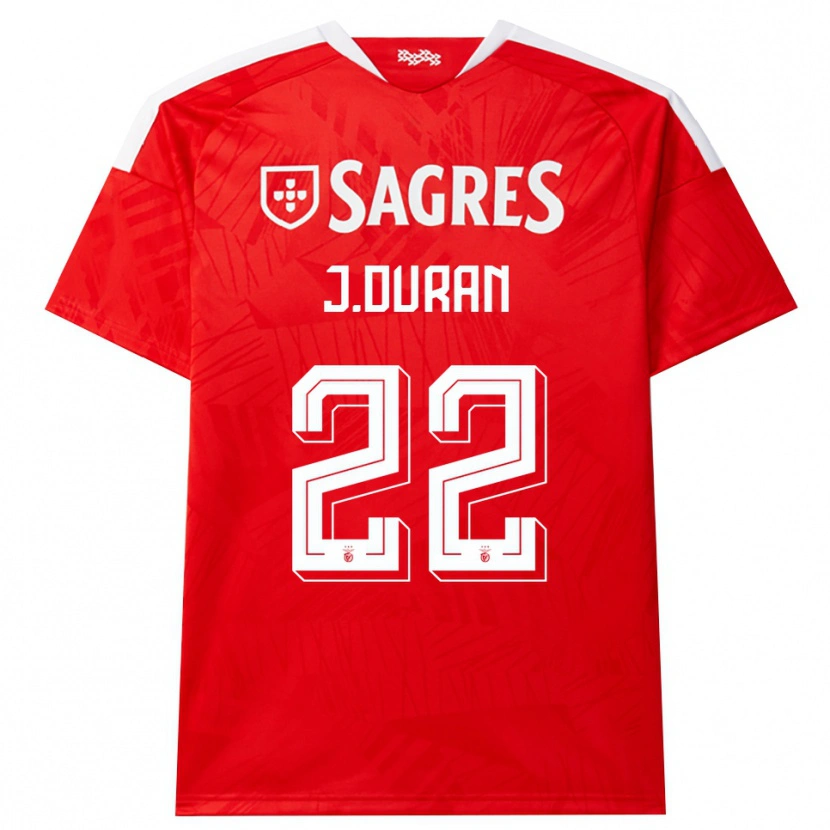 Danxen Damen Jhon Durán #22 Rot Weiß Gelb Heimtrikot Trikot 2026/27 T-Shirt Schweiz