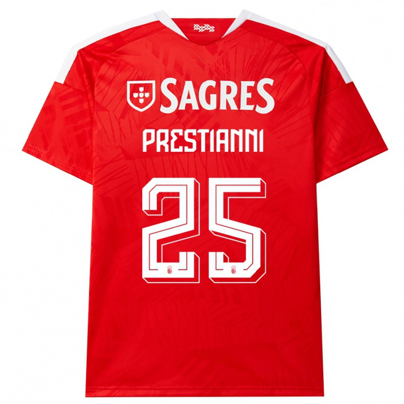 Danxen Damen Gianluca Prestianni #25 Rot Weiß Gelb Heimtrikot Trikot 2026/27 T-Shirt Schweiz
