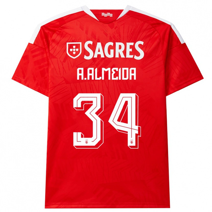 Danxen Damen Andre Almeida #34 Rot Weiß Gelb Heimtrikot Trikot 2026/27 T-Shirt Schweiz