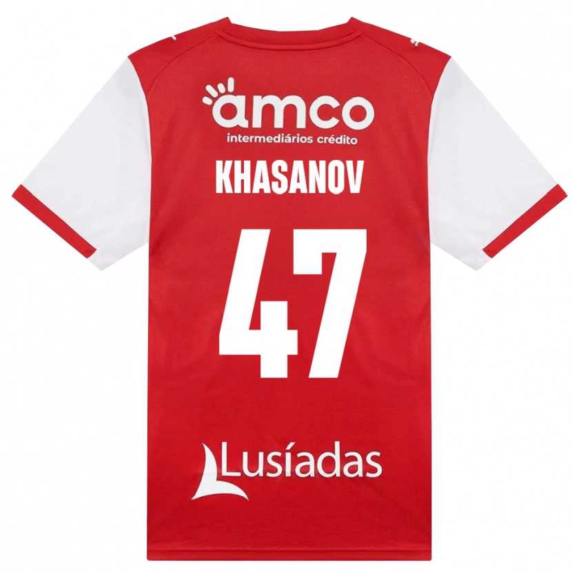 Danxen Damen Sadriddin Khasanov #47 Weiß Rot Schwarz Heimtrikot Trikot 2026/27 T-Shirt Schweiz
