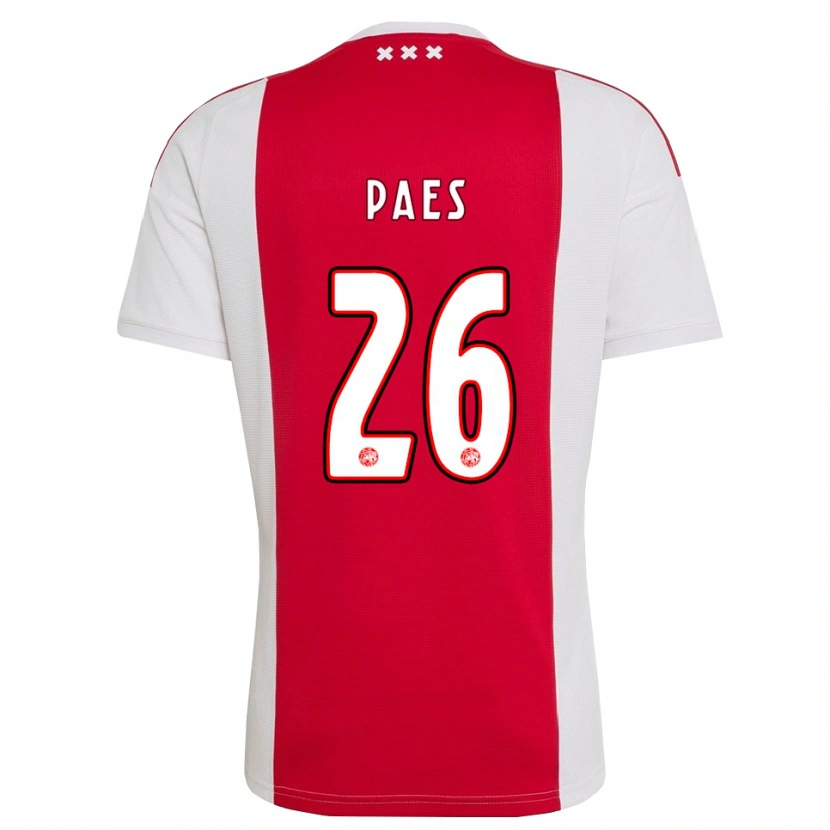 Danxen Damen Maarten Paes #26 Rot Weiß Gelb Heimtrikot Trikot 2026/27 T-Shirt Schweiz