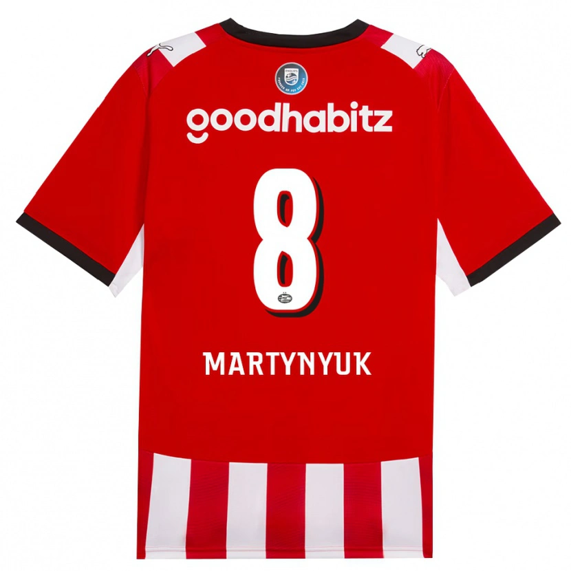 Danxen Damen Anton Martynyuk #8 Rot Weiß Schwarz Heimtrikot Trikot 2026/27 T-Shirt Schweiz