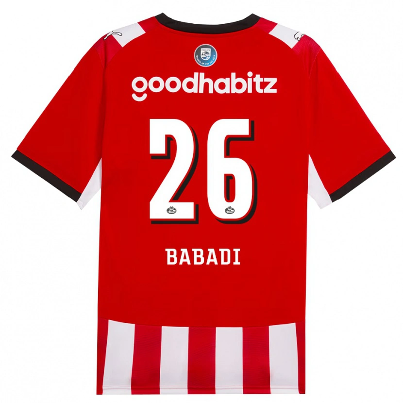 Danxen Damen Isaac Babadi #26 Rot Weiß Schwarz Heimtrikot Trikot 2026/27 T-Shirt Schweiz