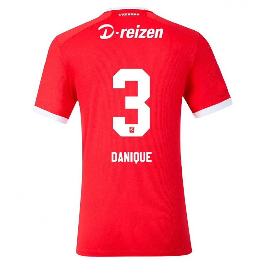 Danxen Damen Danique Kerkdijk #3 Rot Weiß Heimtrikot Trikot 2026/27 T-Shirt Schweiz