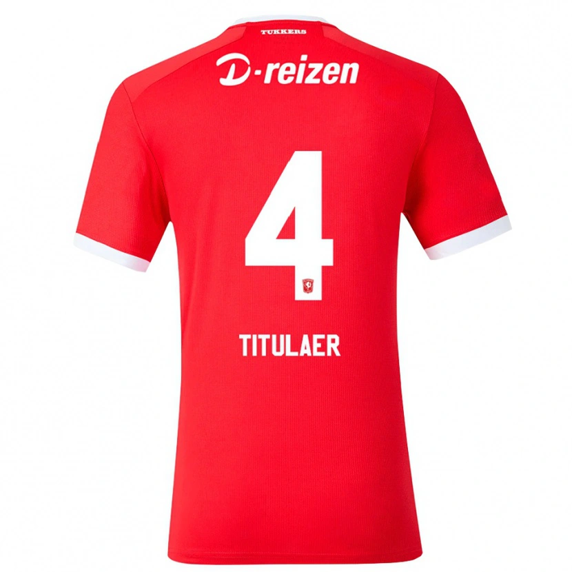 Danxen Damen Björn Titulaer #4 Rot Weiß Heimtrikot Trikot 2026/27 T-Shirt Schweiz