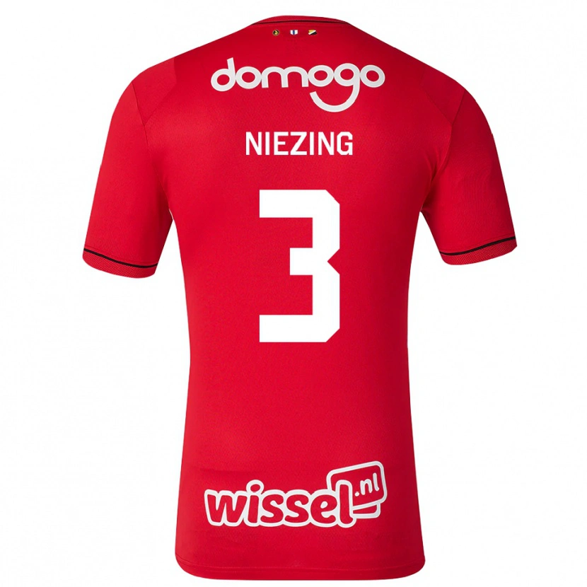 Danxen Damen Rutger Niezing #3 Rot Weiß Schwarz Heimtrikot Trikot 2026/27 T-Shirt Schweiz