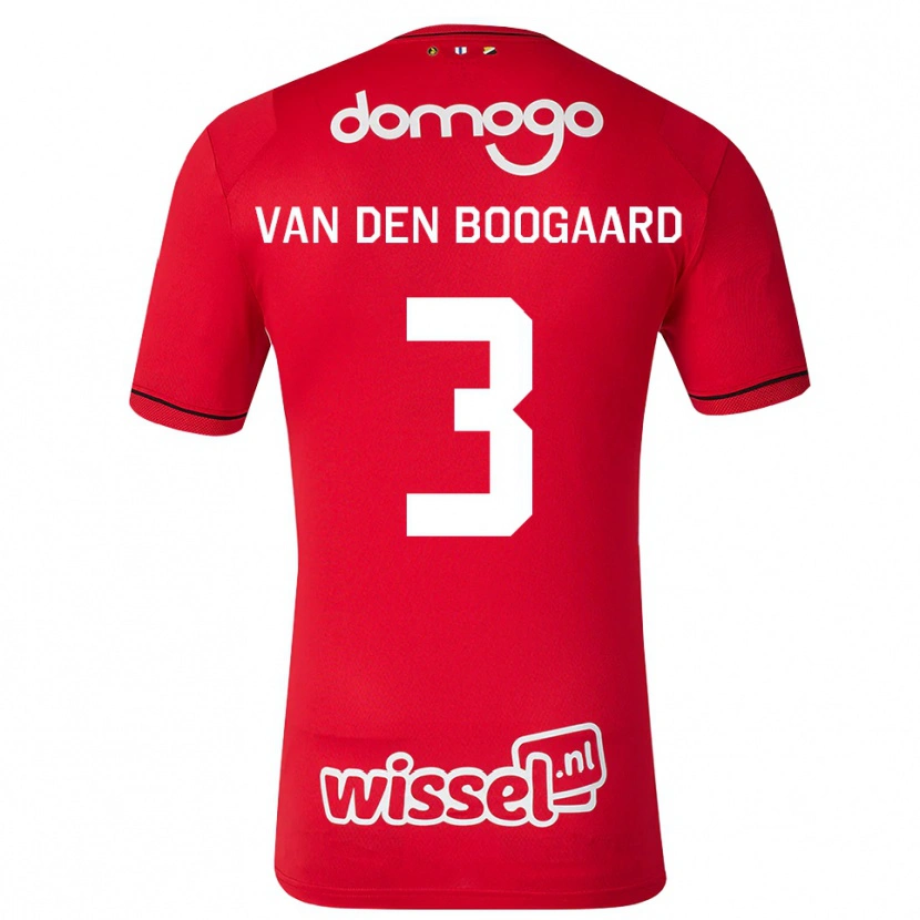 Danxen Damen Brian Van Den Boogaard #3 Rot Weiß Schwarz Heimtrikot Trikot 2026/27 T-Shirt Schweiz
