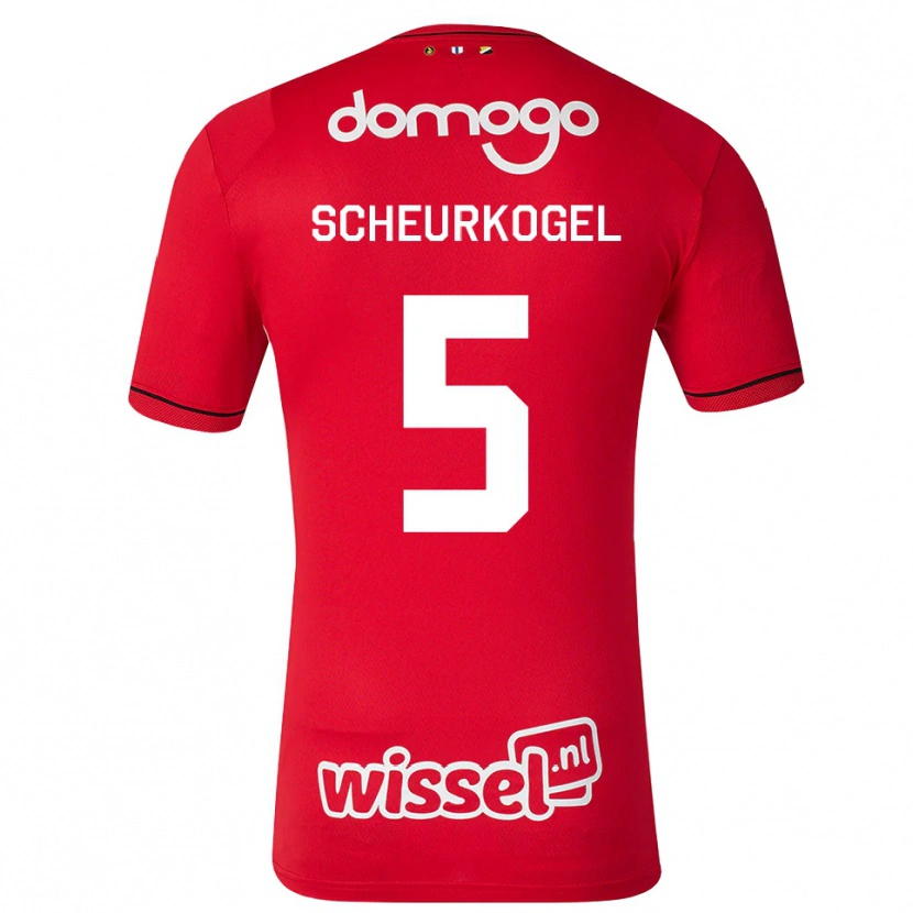 Danxen Damen Maurits Scheurkogel #5 Rot Weiß Schwarz Heimtrikot Trikot 2026/27 T-Shirt Schweiz